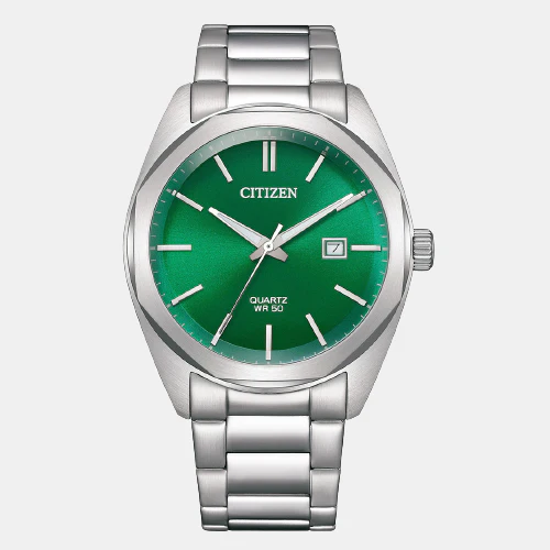 Hyperion Men Quartz Green Dial Analog Stainless Steel Watch BI5110-54X - Image 2