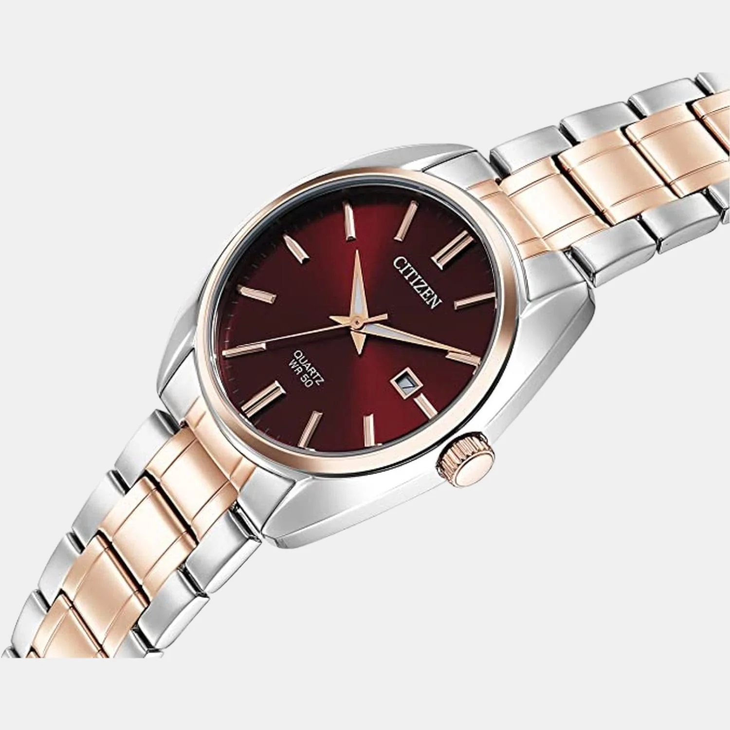 Hyperion Men Quartz Red Dial Analog Stainless Steel Watch BI5104-57X - Image 4