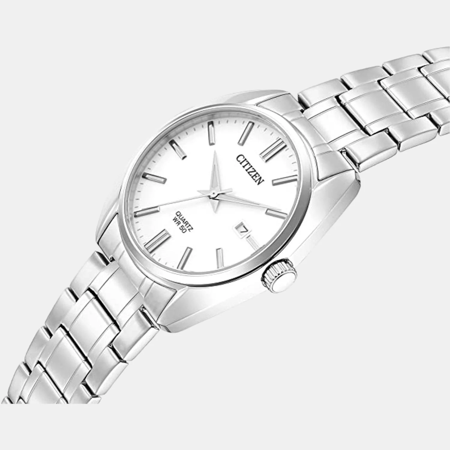 Hyperion Men Quartz White Dial Analog Stainless Steel Watch BI5100-58A - Image 3