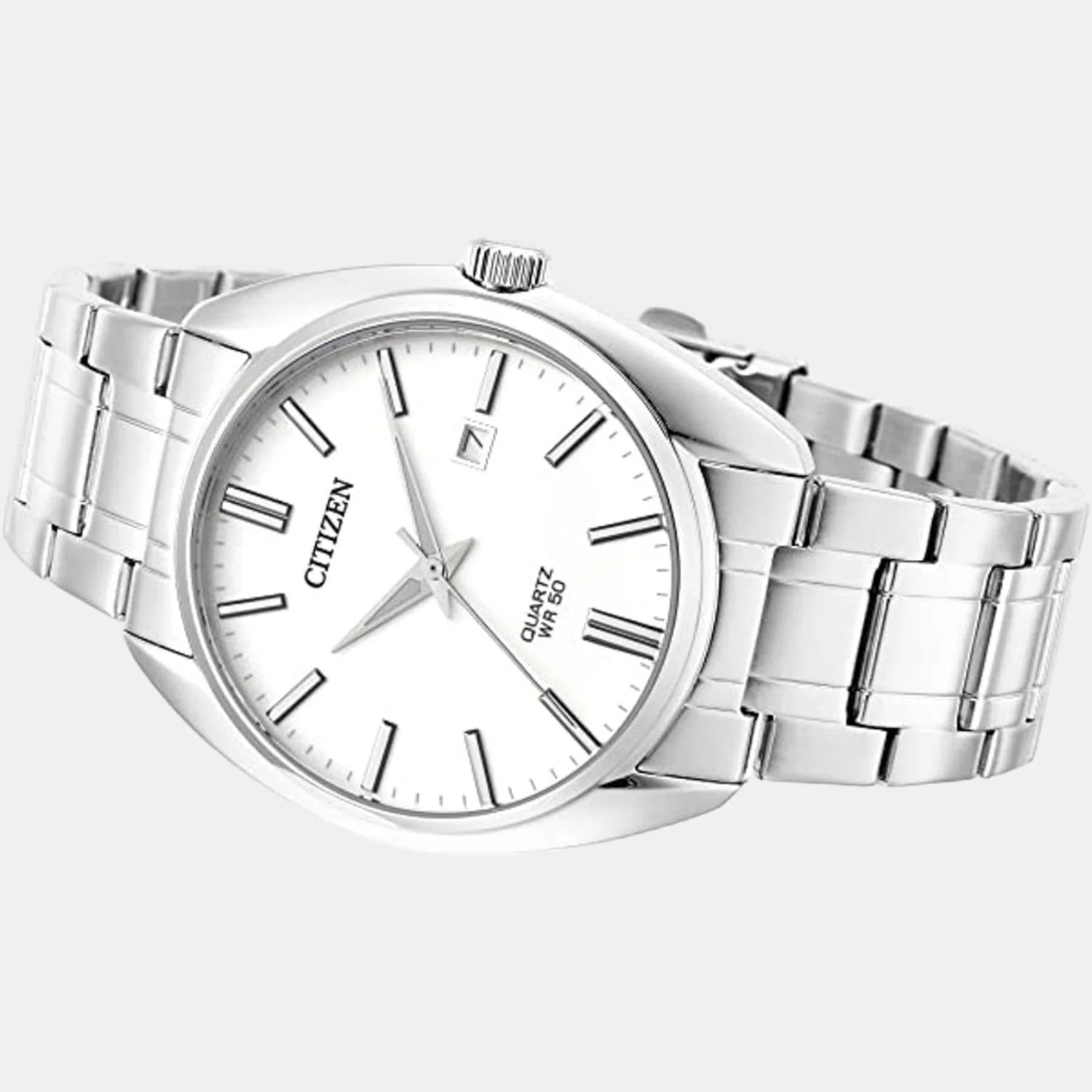 Hyperion Men Quartz White Dial Analog Stainless Steel Watch BI5100-58A - Image 4