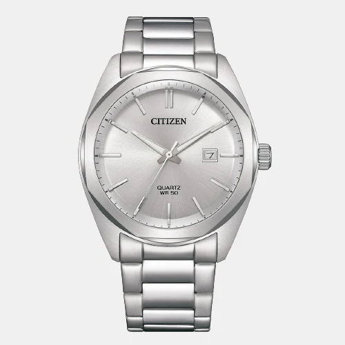 Hyperion Men Quartz Silver Dial Analog Stainless Steel Watch BI5110-54A - Image 2