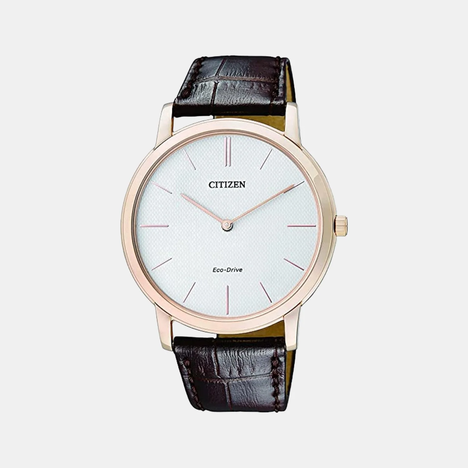 Men Automatic White Dial Analog Leather Watch AR1113-12A