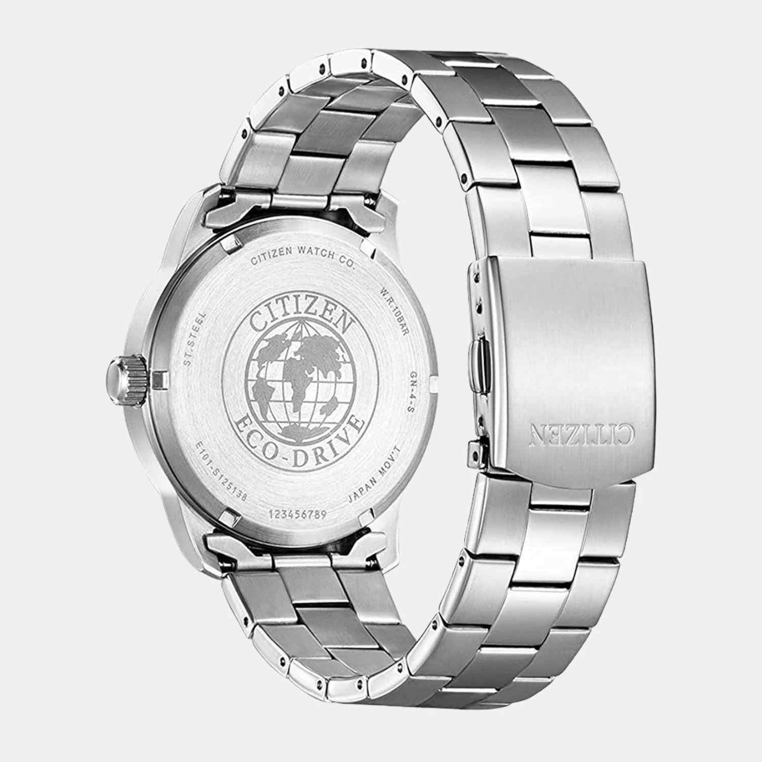 Men Eco-Drive Black Dial Analog Stainless Steel Watch BM8550-81E - Image 5