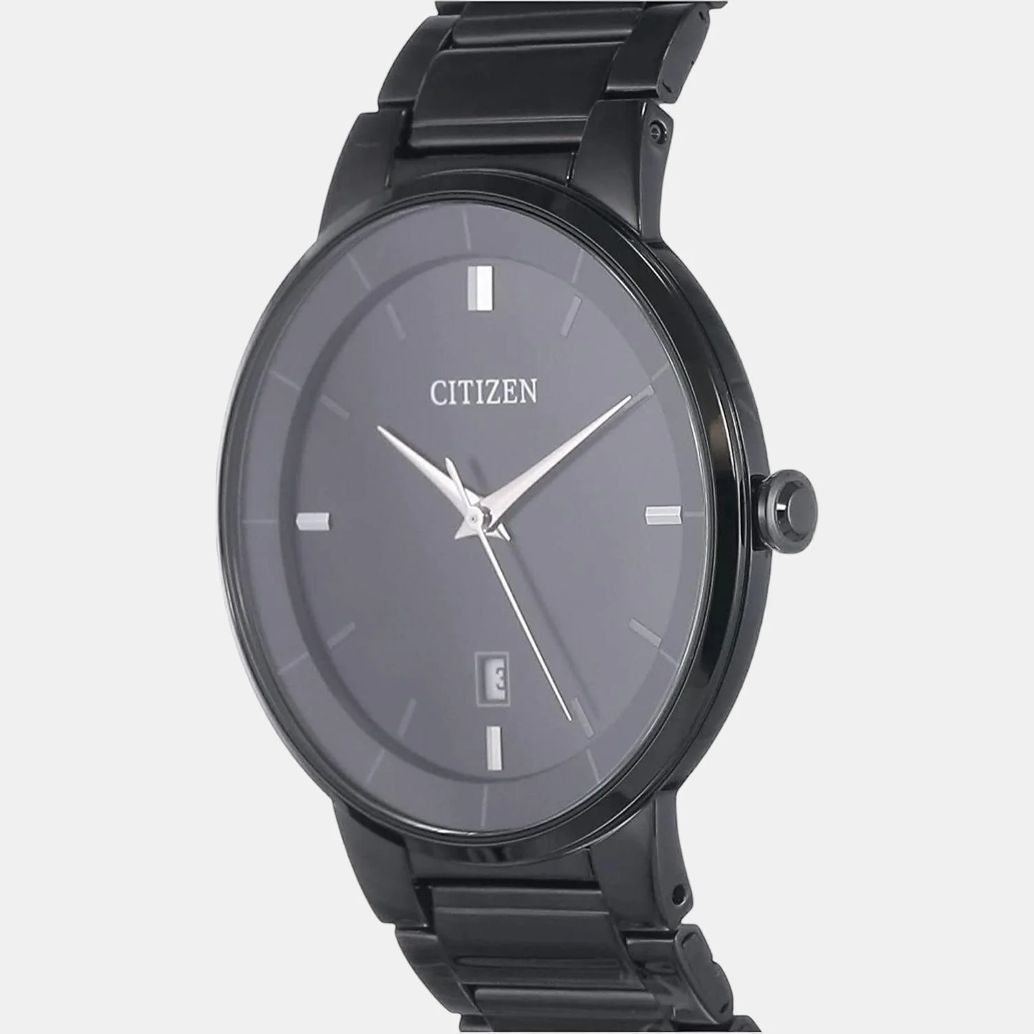 Men Quartz Black Dial Analog Stainless Steel Watch BI5017-50E - Image 2