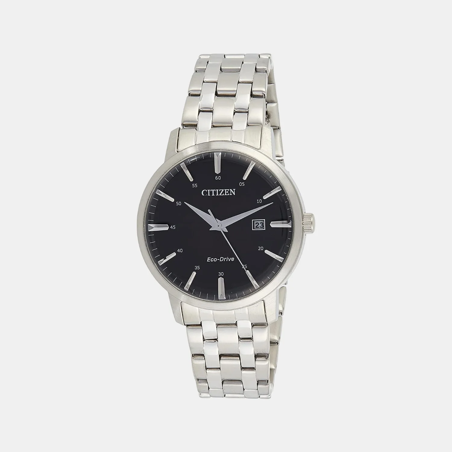 Men Quartz Black Dial Analog Stainless Steel Watch BM7460-88E