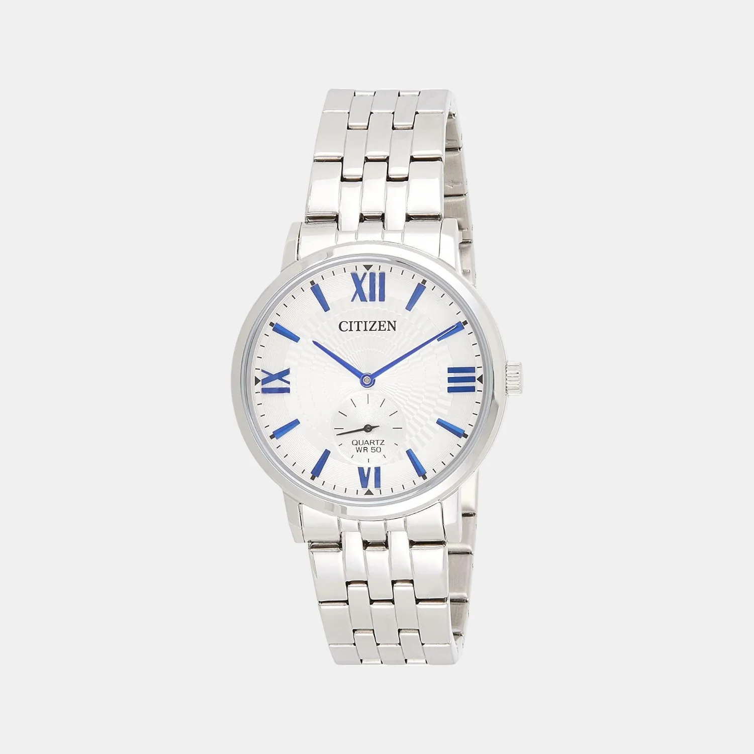 Men Quartz White Dial Analog Stainless Steel Watch BE9170-72A