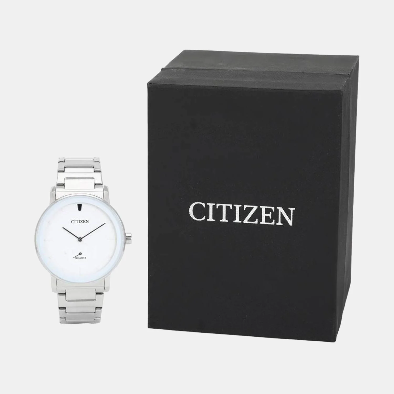 Men Quartz White Dial Analog Stainless Steel Watch BE9180-52A - Image 5