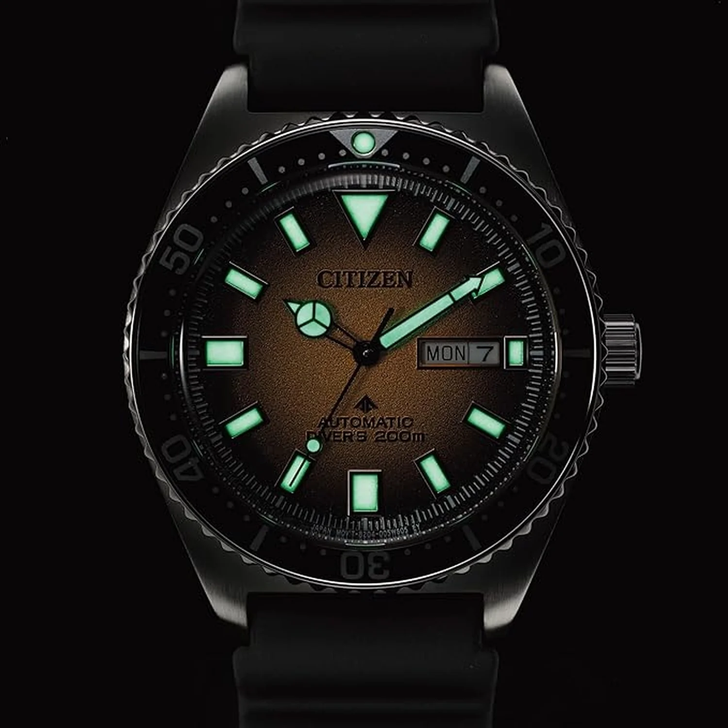 Promaster Men Automatic Yellow Dial Analog Rubber Watch NY0120-01X - Image 3