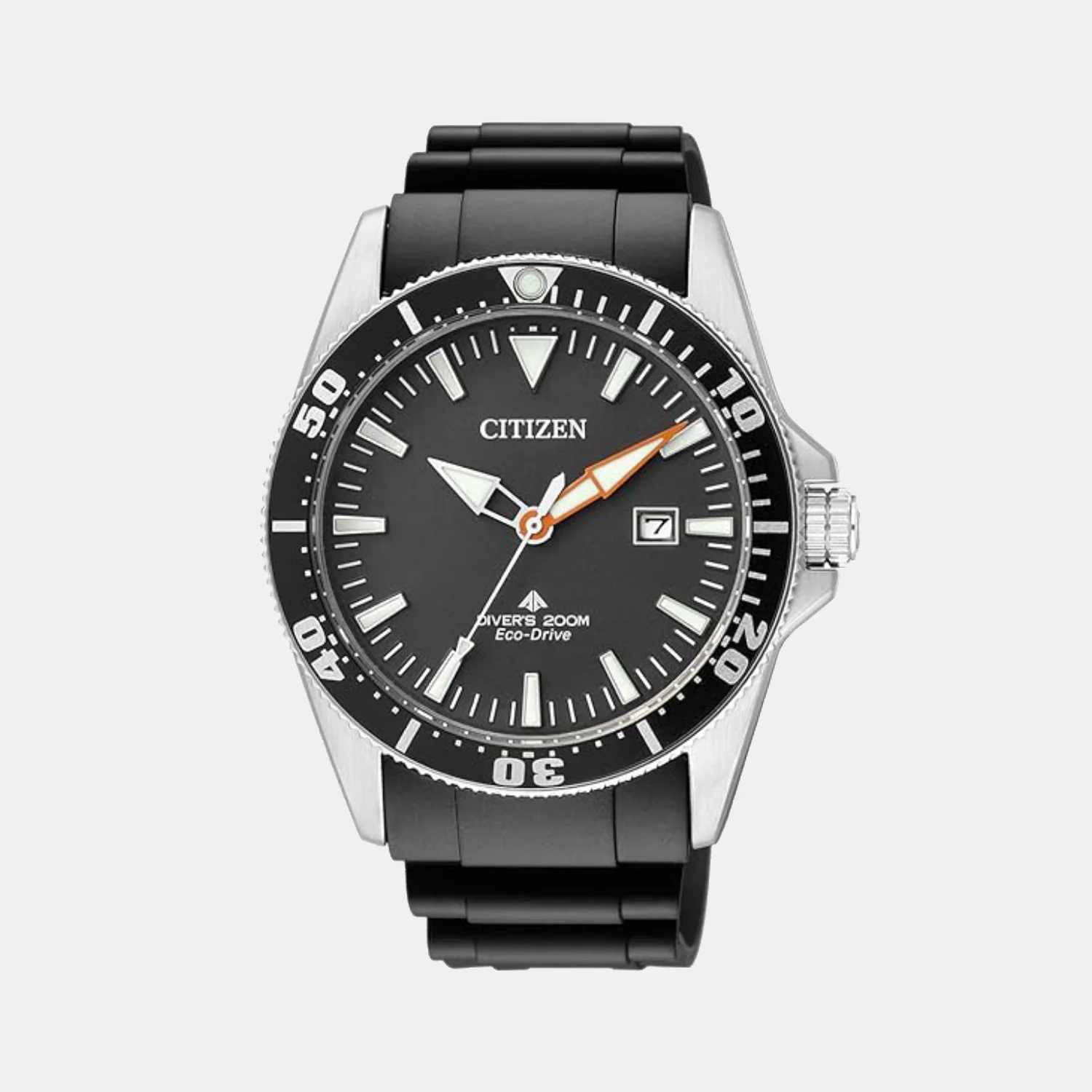 Promaster Men Eco-Drive Black Dial Analog Rubber Watch BN0100-00E