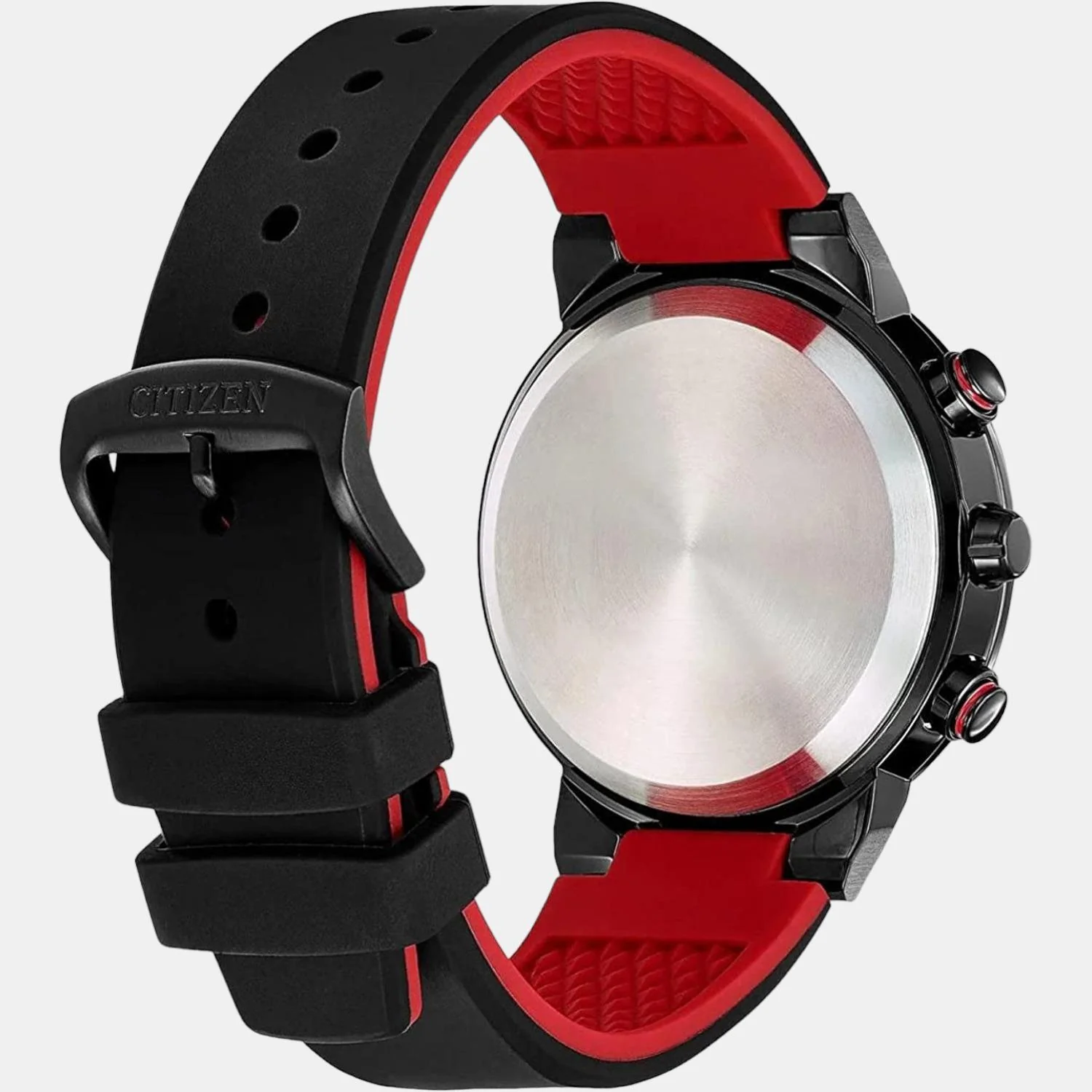 Satellite Wave Gps Men Quartz Red Dial Chronograph Silicone Watch CC3079-11E - Image 2