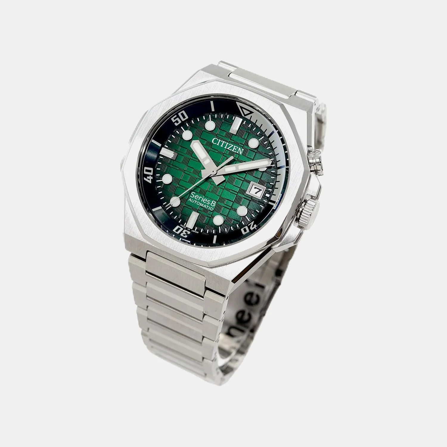 Series 8 Men Mechanical Green Dial Analog Steel Watch NB6060-58X - Image 2