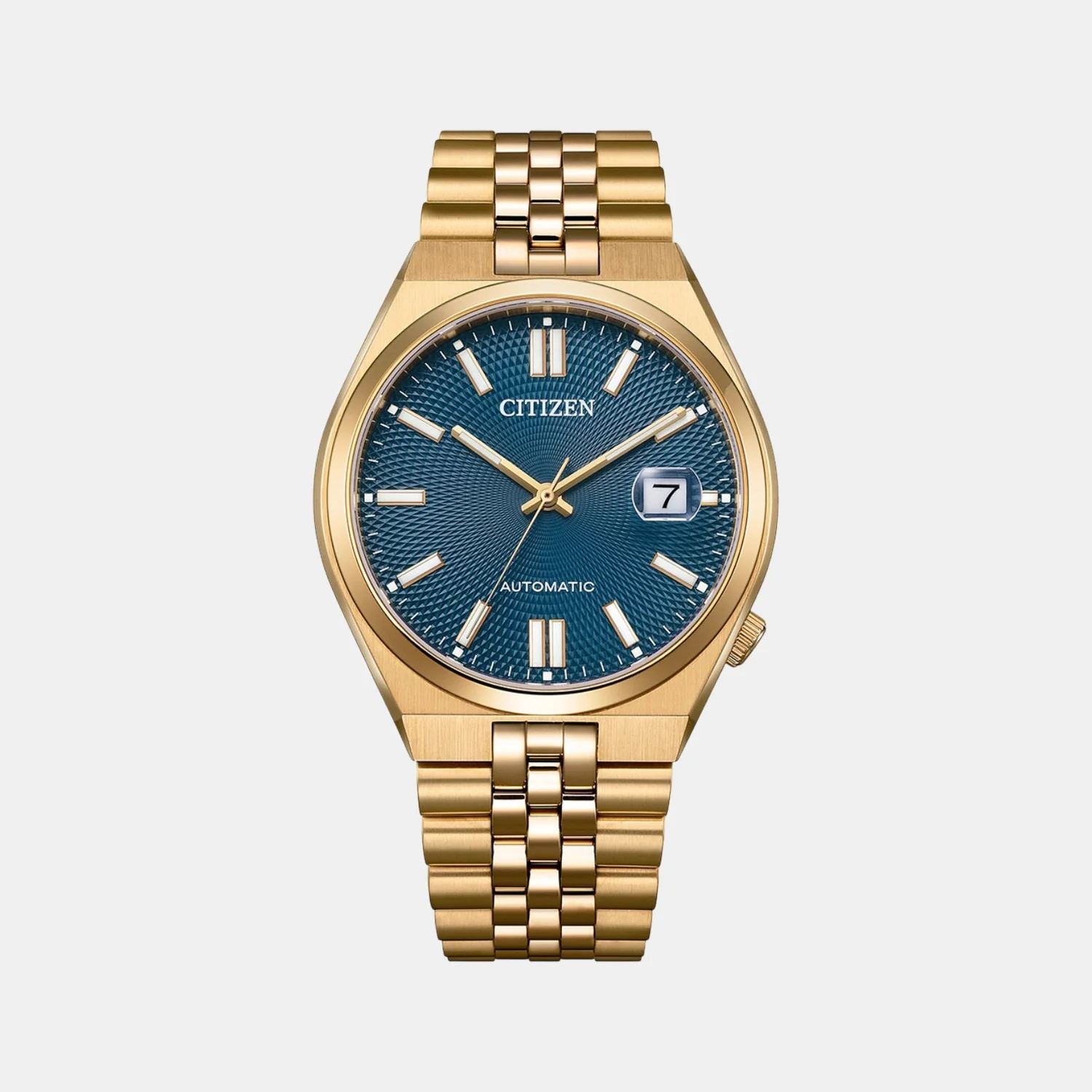 Tsuyosa 60 Men Automatic Blue Dial Analog Stainless Steel Watch NK0023-57L