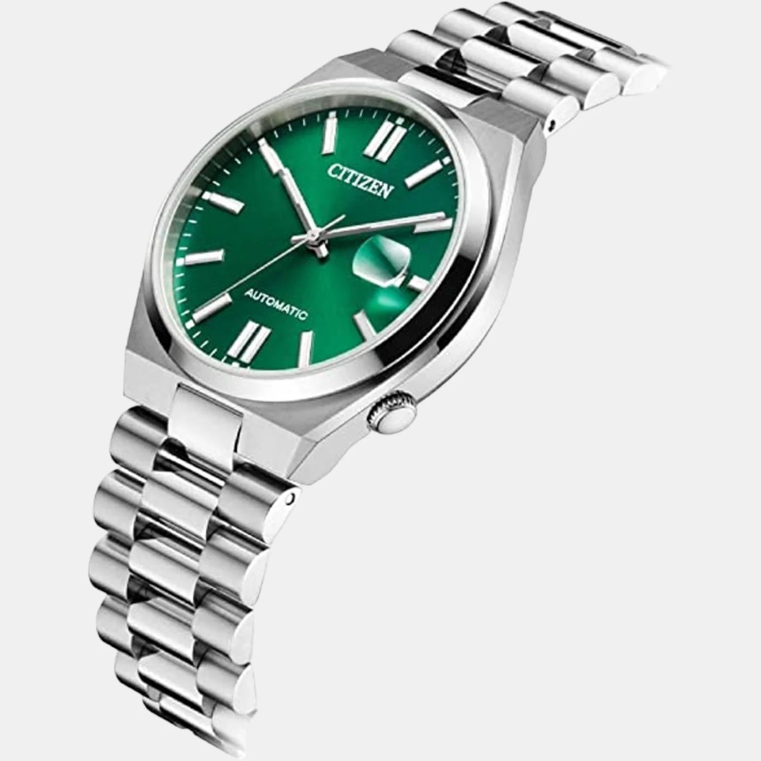 Tsuyosa Men Automatic Green Dial Analog Stainless Steel Watch NJ0150-81X - Image 2