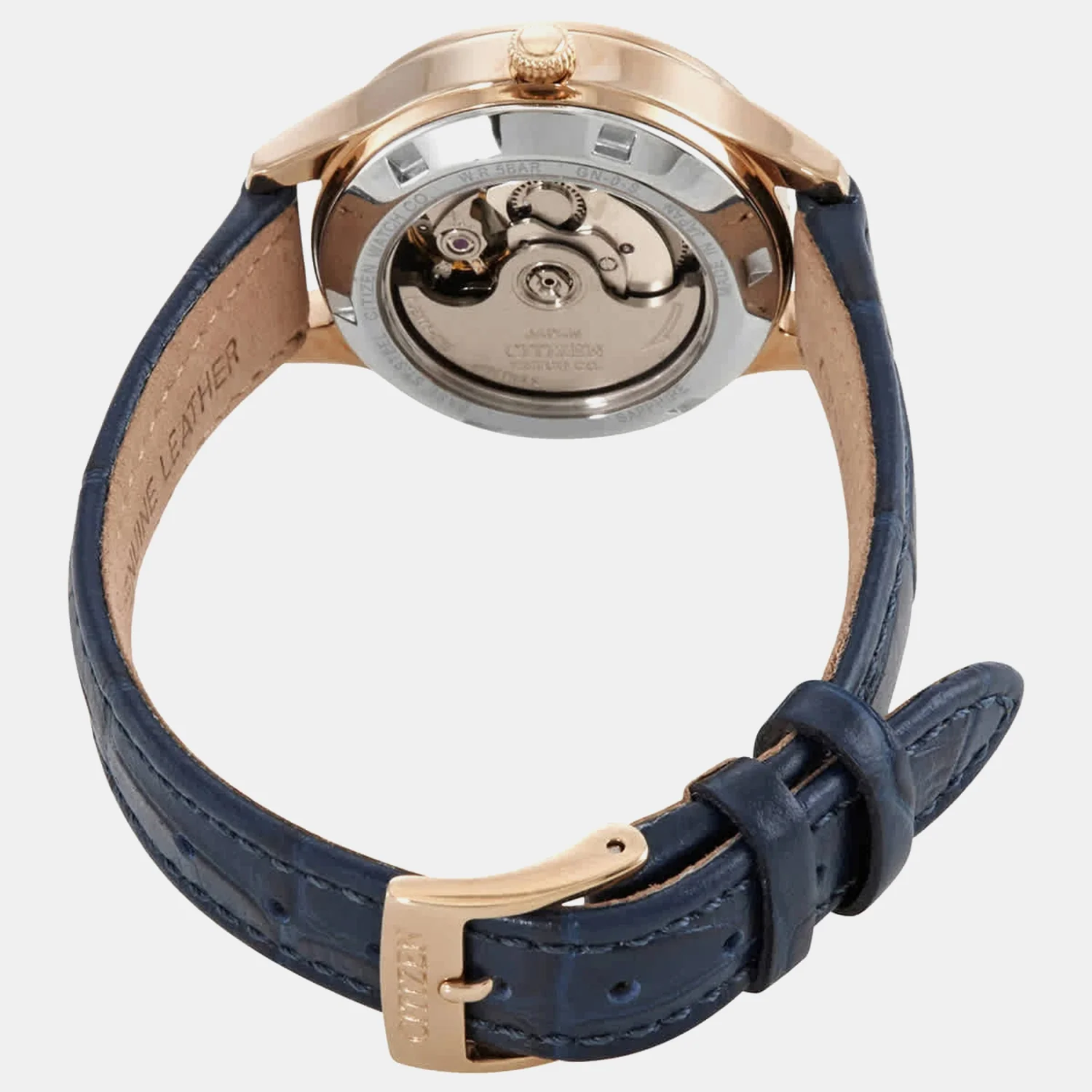 Women Automatic Blue Dial Analog Leather Watch PD7133-11L - Image 7