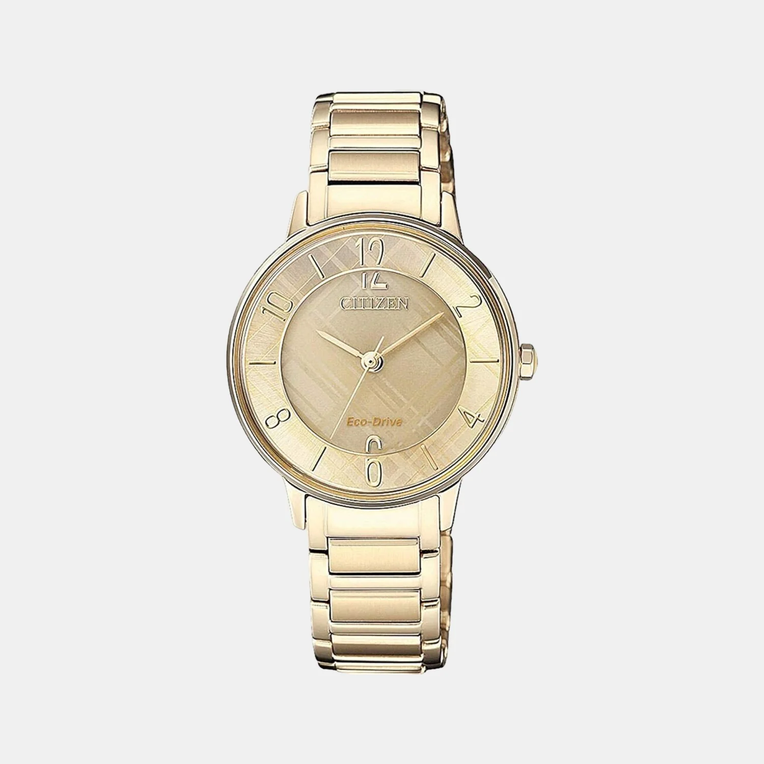 Women Quartz Brown Dial Analog Stainless Steel Watch EM0523-86P