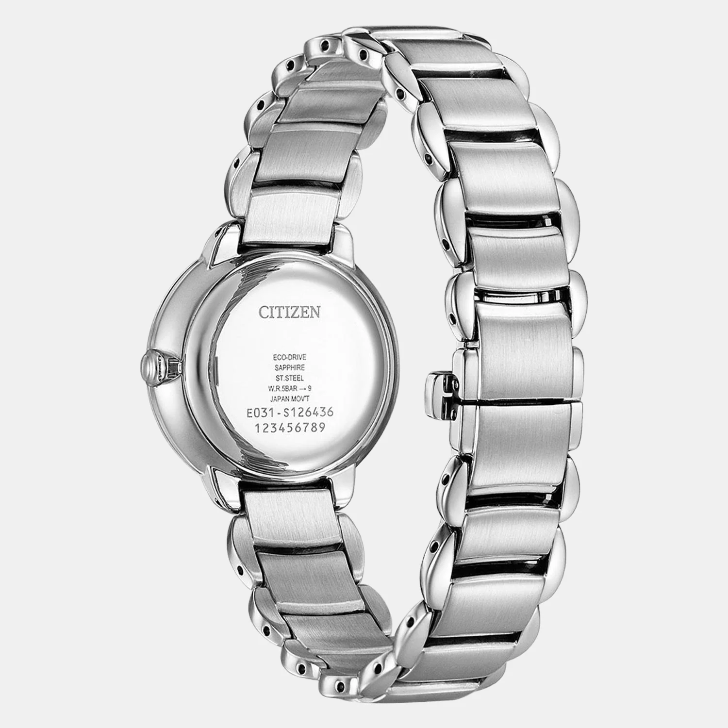 Women Quartz Silver Dial Analog Stainless Steel Watch EM0920-86D - Image 2