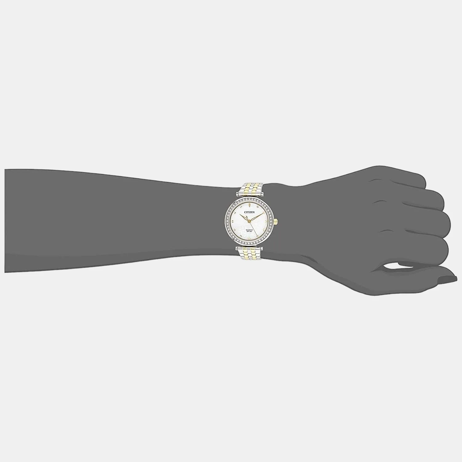 Women Quartz White Dial Analog Stainless Steel Watch ER0214-54D - Image 4