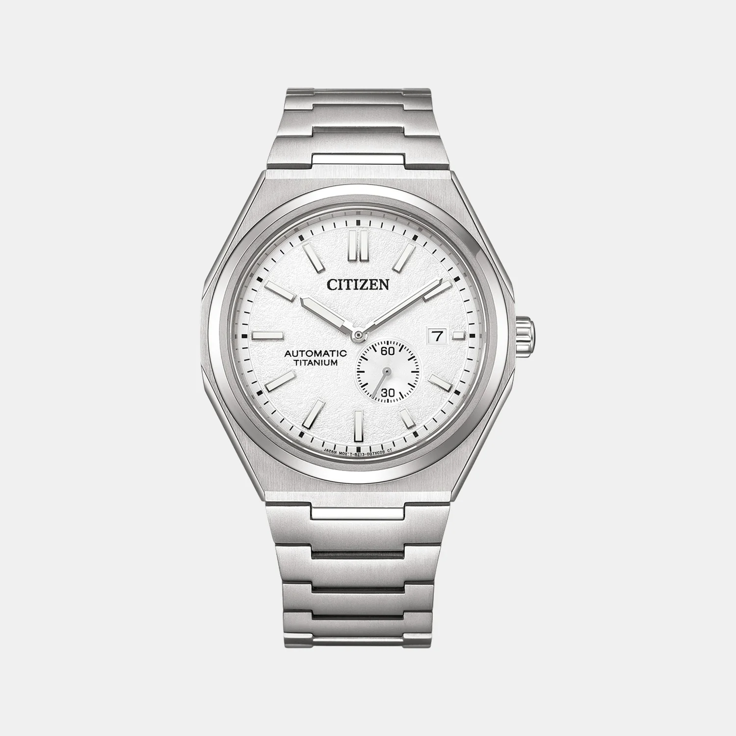 Zenshin Men Automatic White Dial Analog Stainless Steel Watch NJ0180-80A