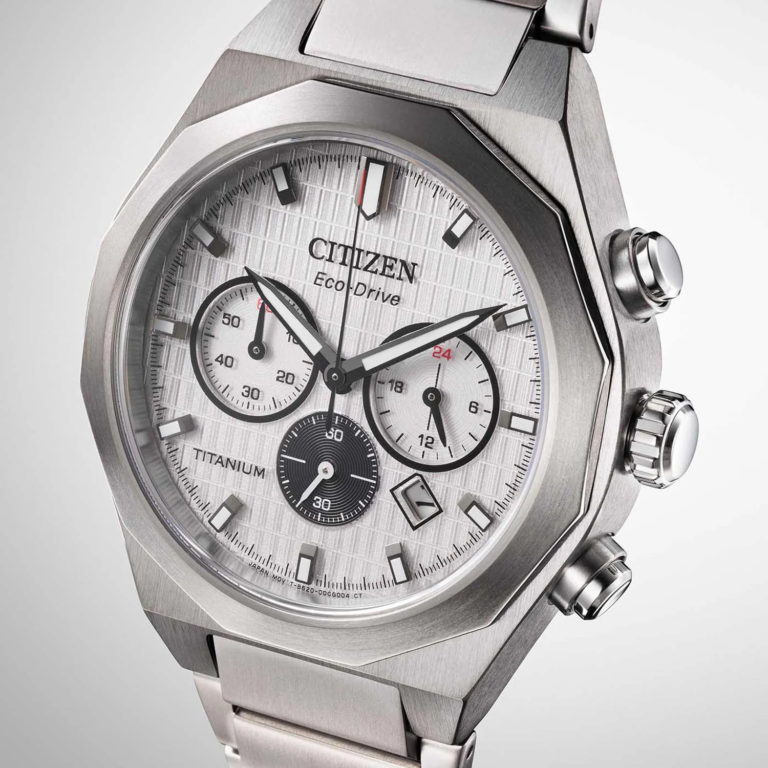 Zenshin Men Quartz Silver Dial Chronograph Stainless Steel Watch CA4690-51A - Image 3