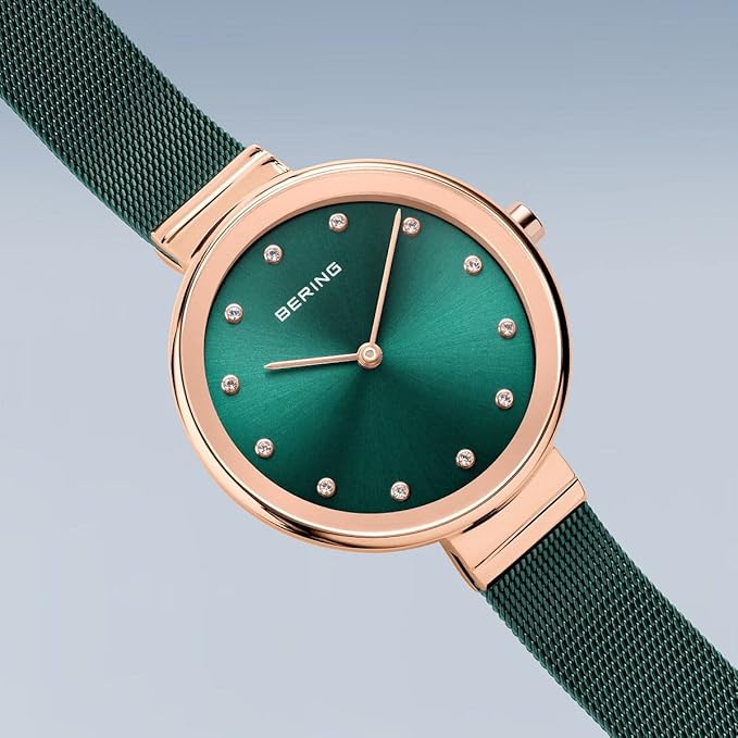 Classic Women Green Analog Stainless Steel Watch 12034-868 - Image 5