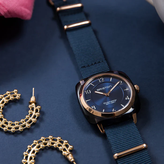Clubmaster Chic Women Quartz Midnight Blue Dial Analog NATO Watch 21536.PRAUB.33.NMB - Image 2
