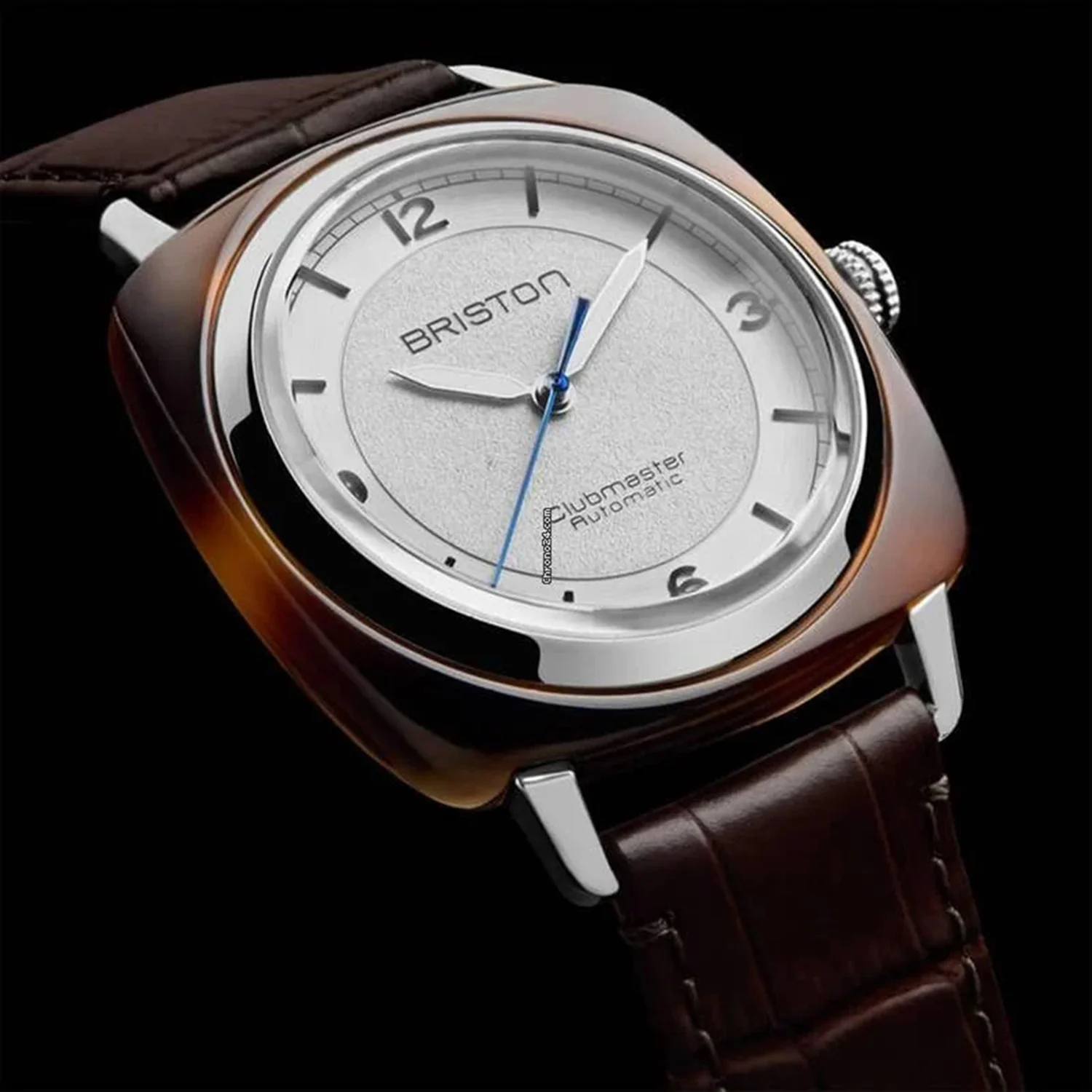 Clubmaster Legend Classic HMS Unisex Automatic White Dial Analog Leather Watch 25639.SA.T.2.LABR - Image 3