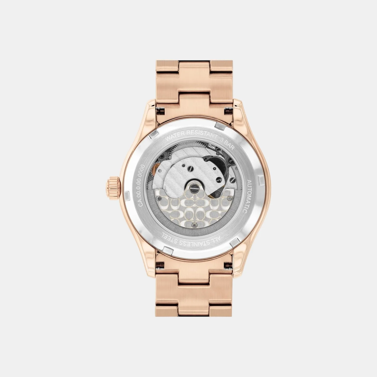 Brooks Women Automatic Light Pink Dial Analog Stainless Steel Watch 14504523 - Image 3