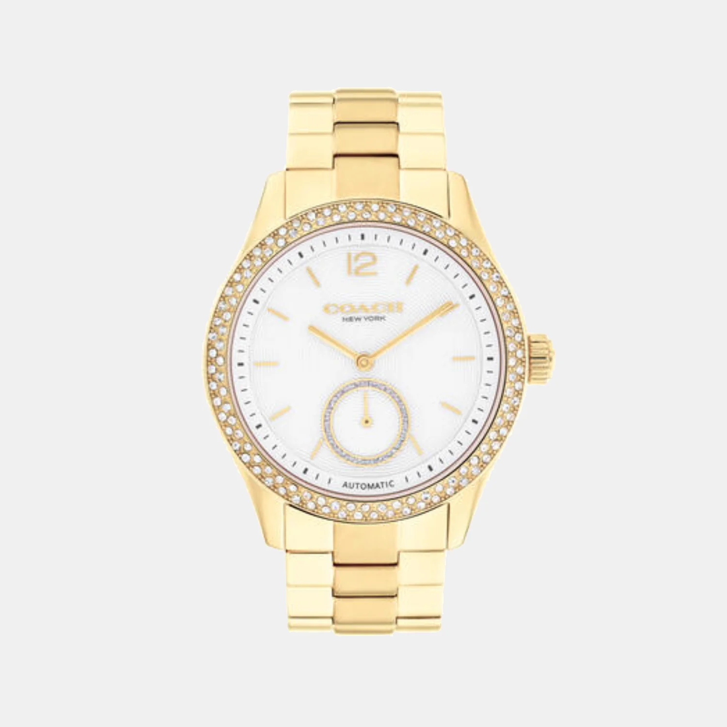 Brooks Women Automatic White Dial Analog Stainless Steel Watch 14504527 - Image 2