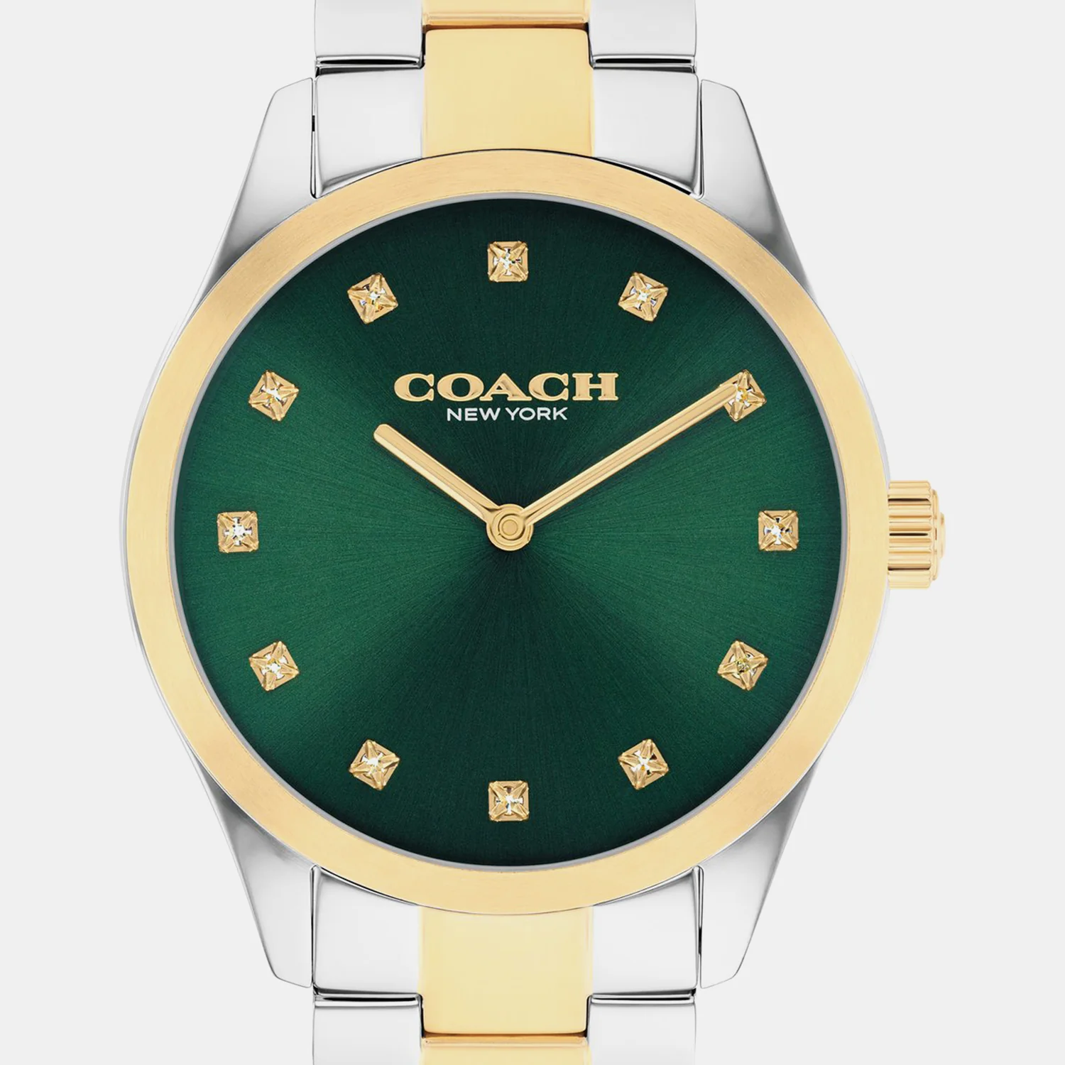 Brooks Women Quartz Green Dial Analog Stainless Steel Watch 14504642 - Image 2