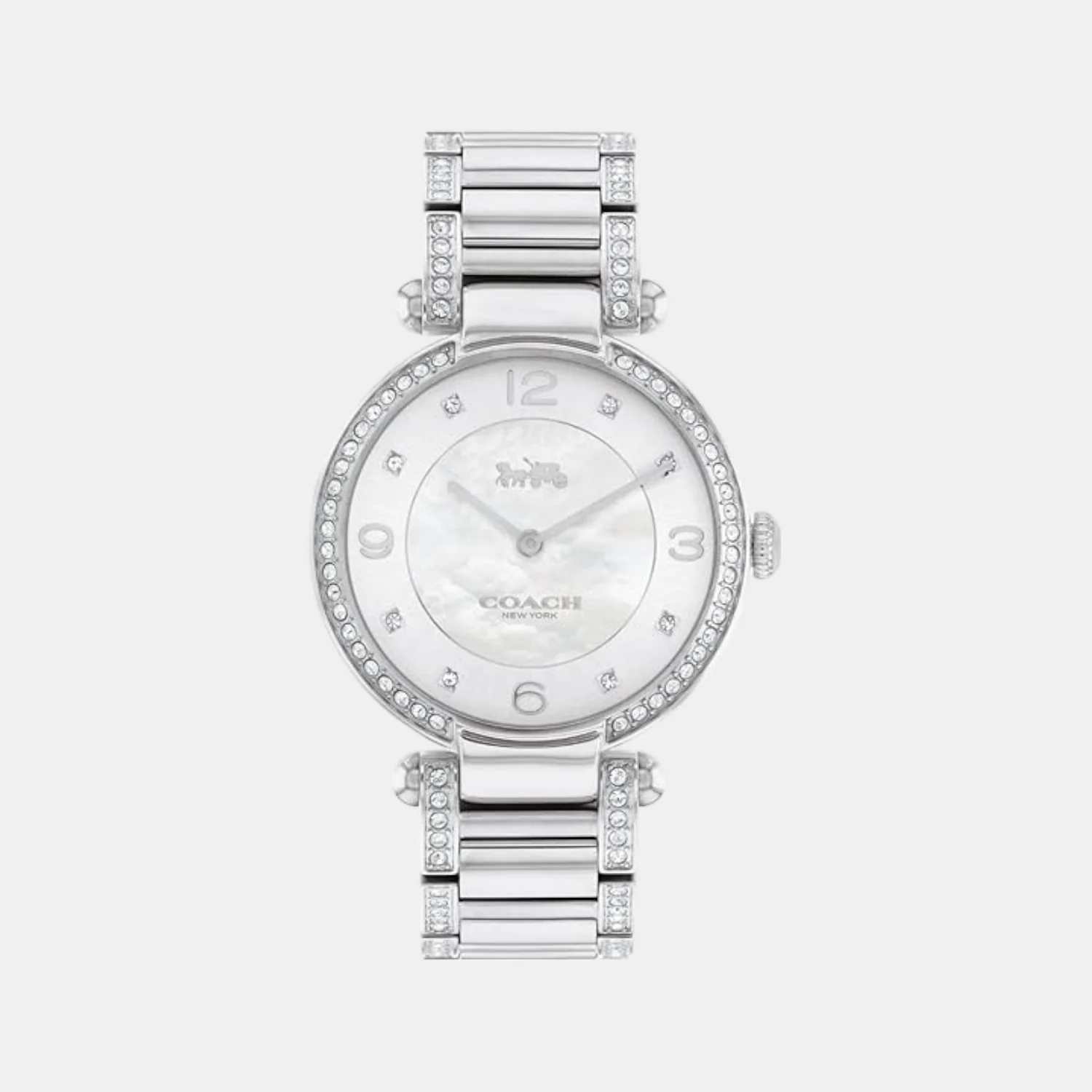 Cary Women Quartz Silver Mother Of Pearl Dial Analog Stainless Steel Watch 14503830 - Image 2