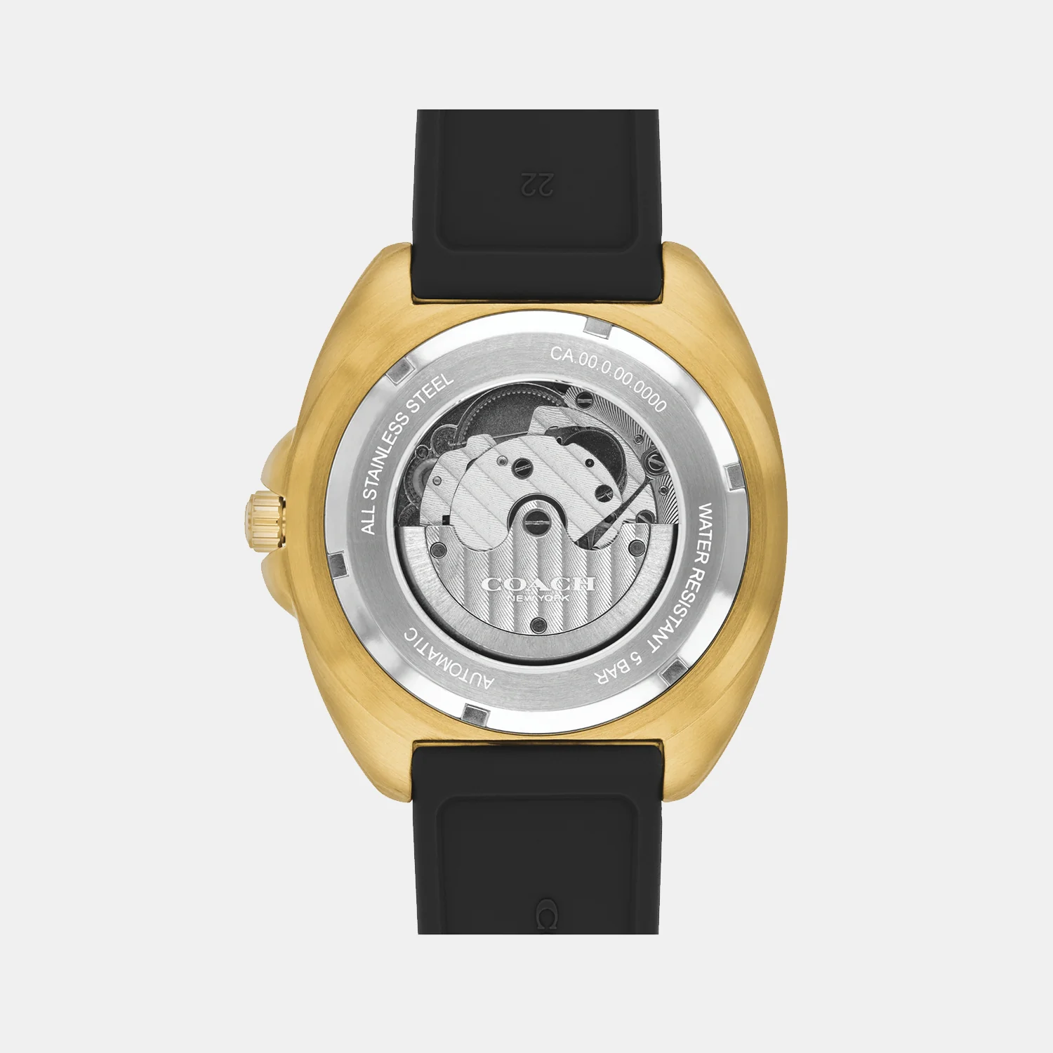 Charter Men Automatic Black Dial Analog Silicone Watch 14602718 - Image 3