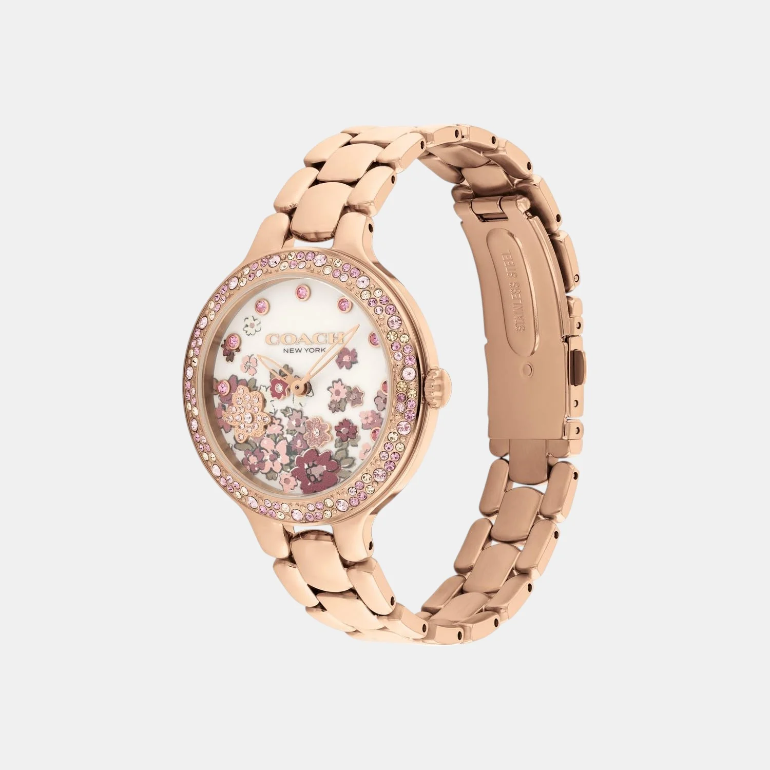 Chelsea Women Quartz Pink Dial Analog Stainless Steel Watch 14504498 - Image 2