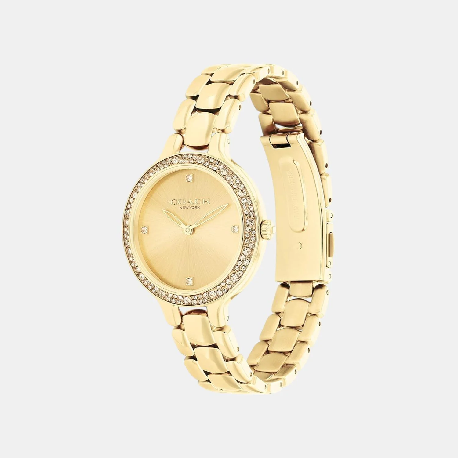 Chelsea Women Quartz Thin Gold Dial Analog Stainless Steel Watch 14504125 - Image 3