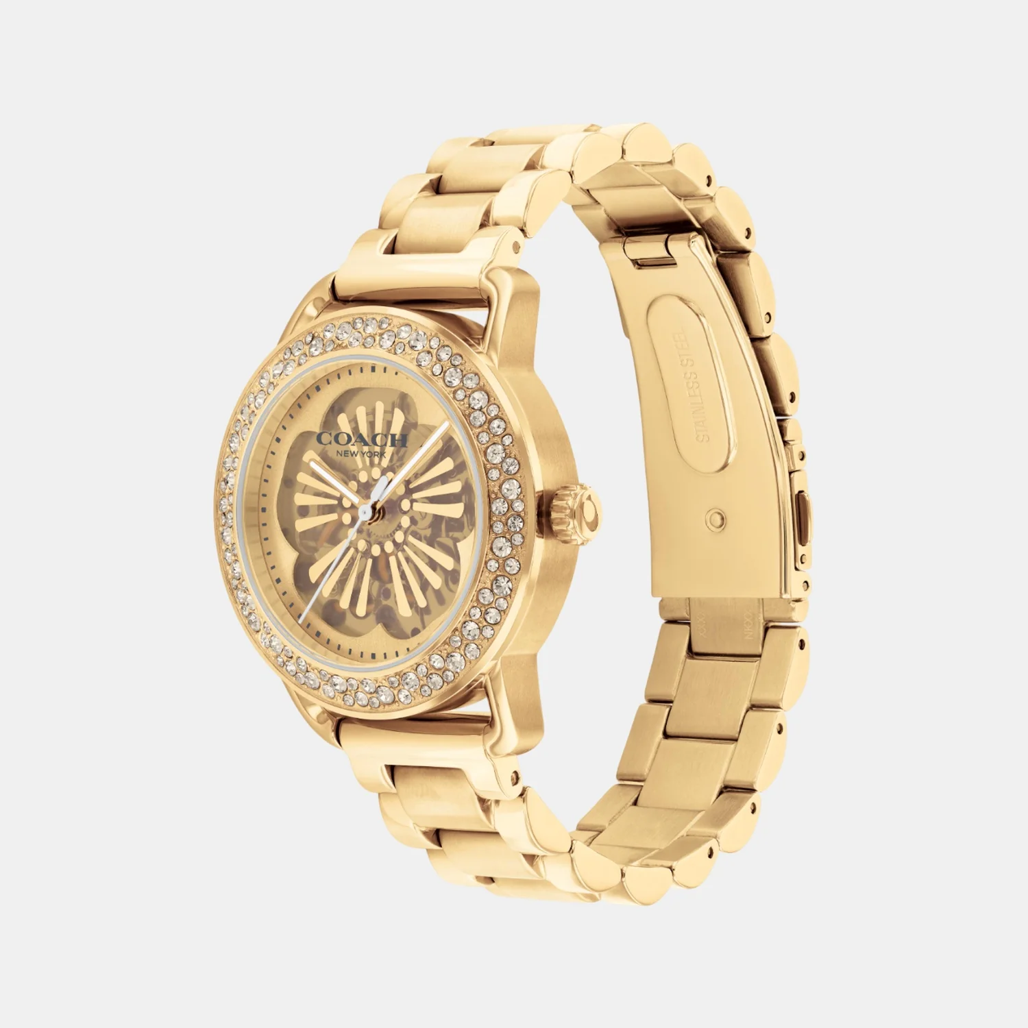 Cruiser Women Automatic Gold Dial Analog Stainless Steel Watch 14504368 - Image 2