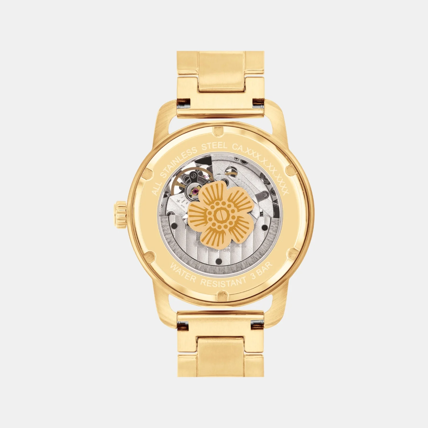 Cruiser Women Automatic Gold Dial Analog Stainless Steel Watch 14504368 - Image 3