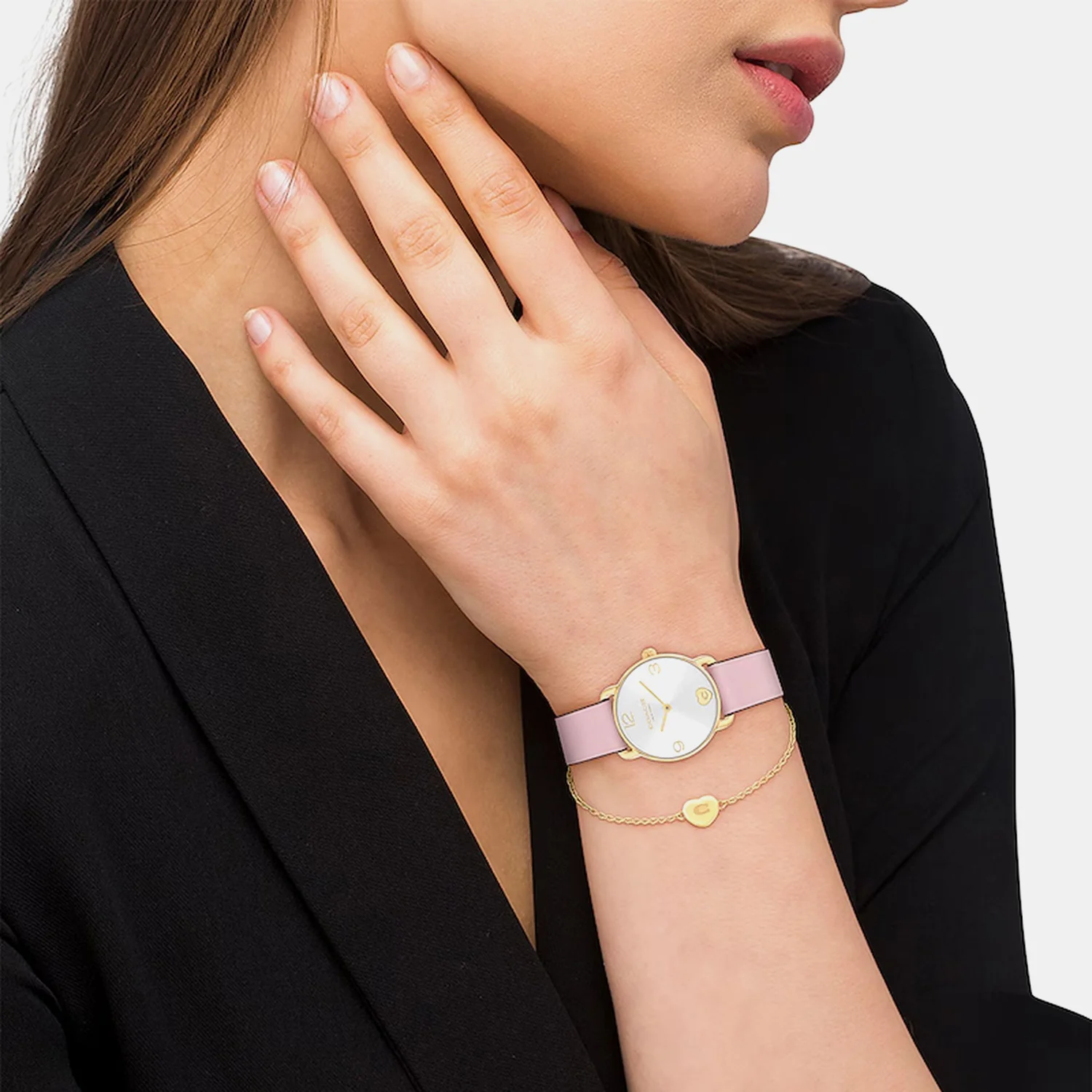 Elliot Women Quartz Silver Dial Analog Leather Watch 14000137 - Image 7
