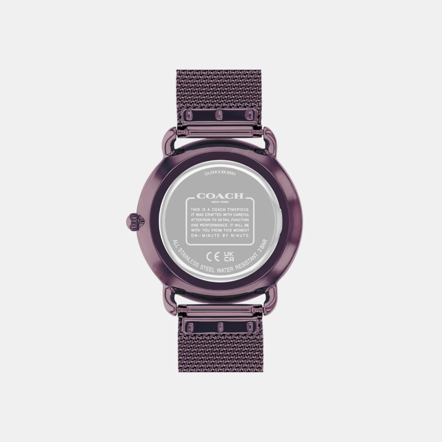 Elliot Women Quartz Purple Dial Analog Stainless Steel Watch 14504211 - Image 3