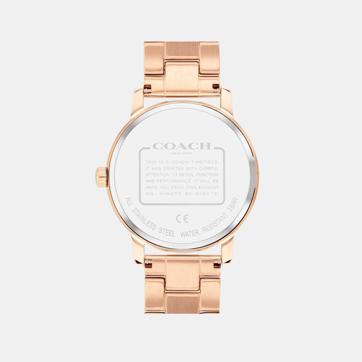 Grand Women Quartz Rose Gold Dial Analog Stainless Steel Watch 14503492 - Image 3