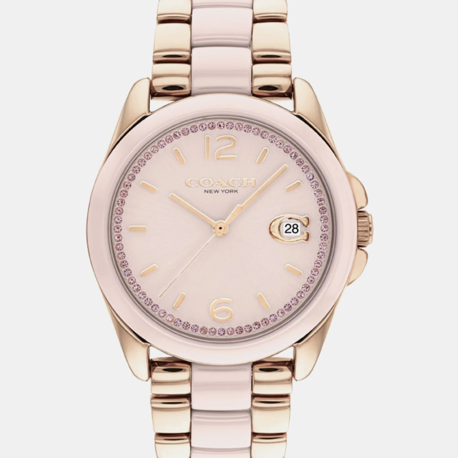 Greyson Women Quartz Pink Dial Analog Stainless Steel Watch 14504188 - Image 4