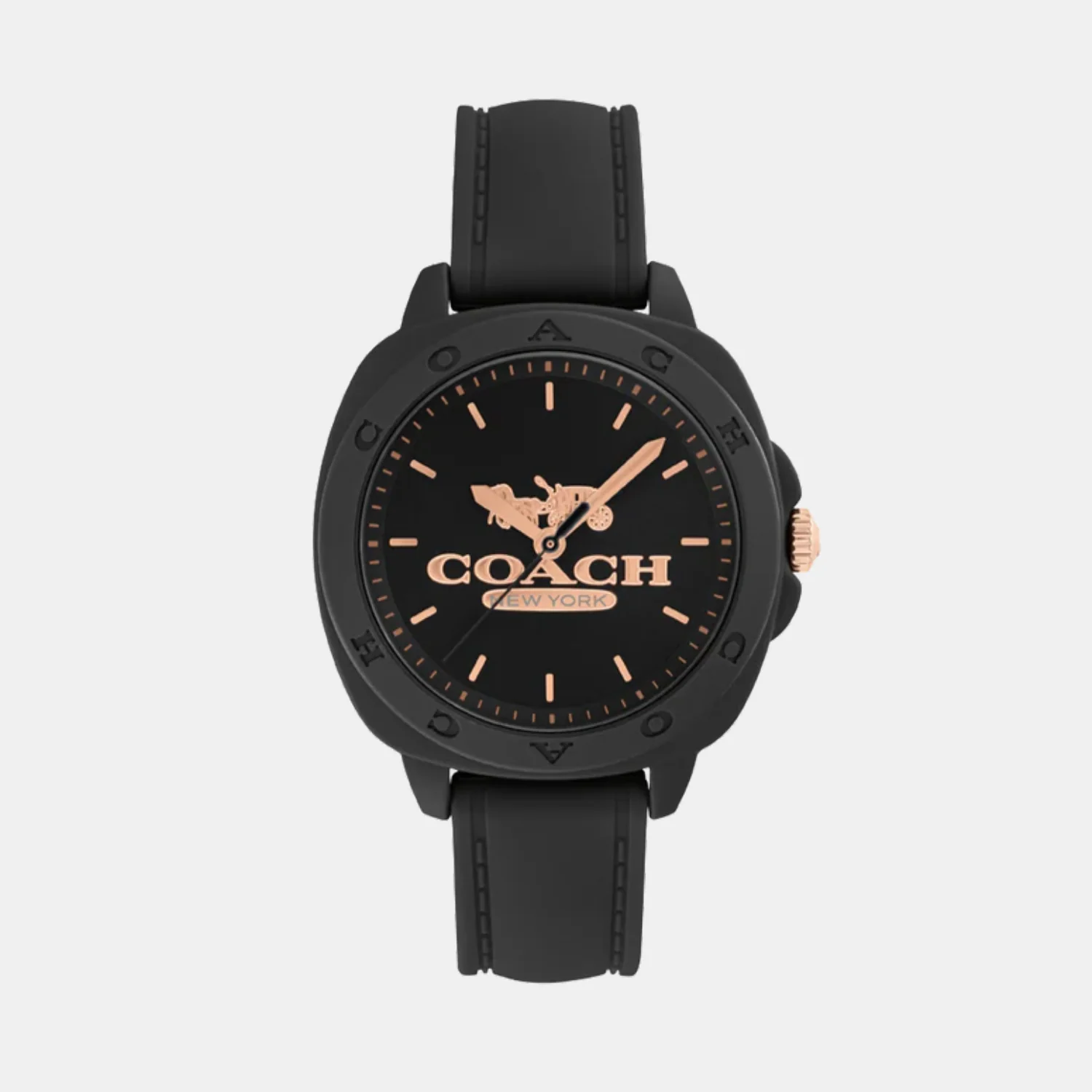 Kitt Women Quartz Black Dial Analog Silicone Watch 14504539 - Image 2