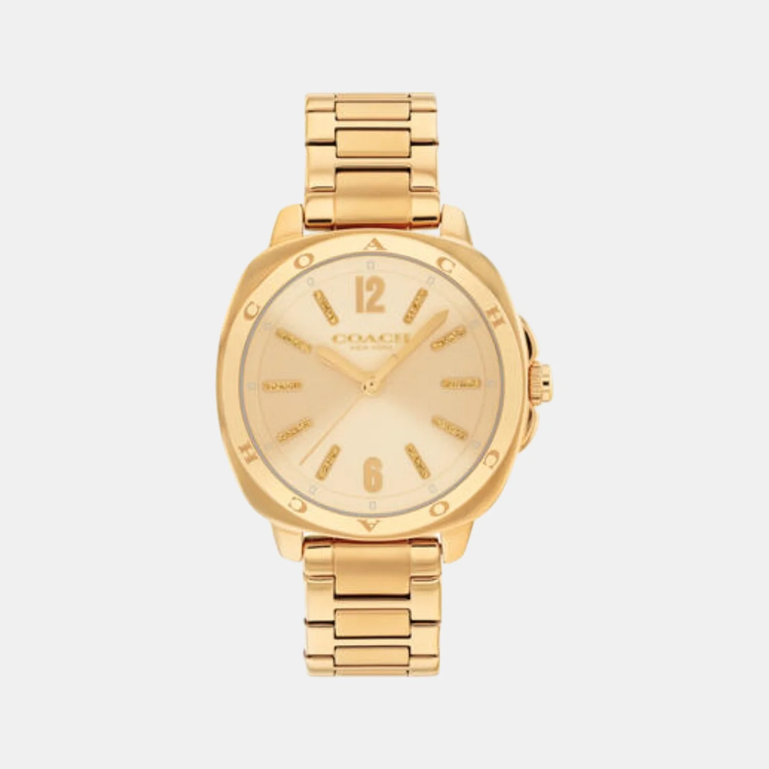 Kitt Women Quartz Champagne Dial Analog Stainless Steel Watch 14504468