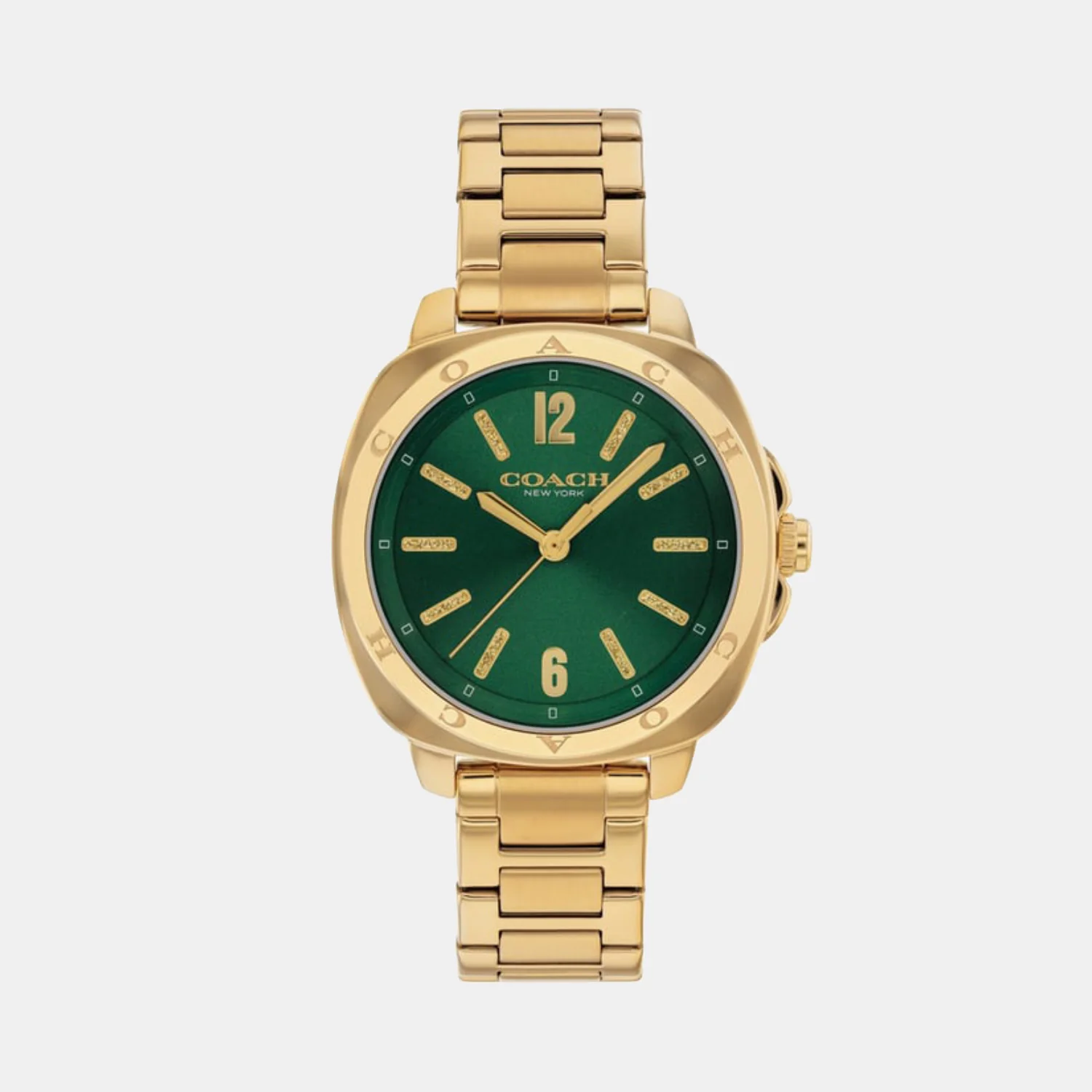 Kitt Women Quartz Green Dial Analog Stainless Steel Watch 14504535 - Image 2