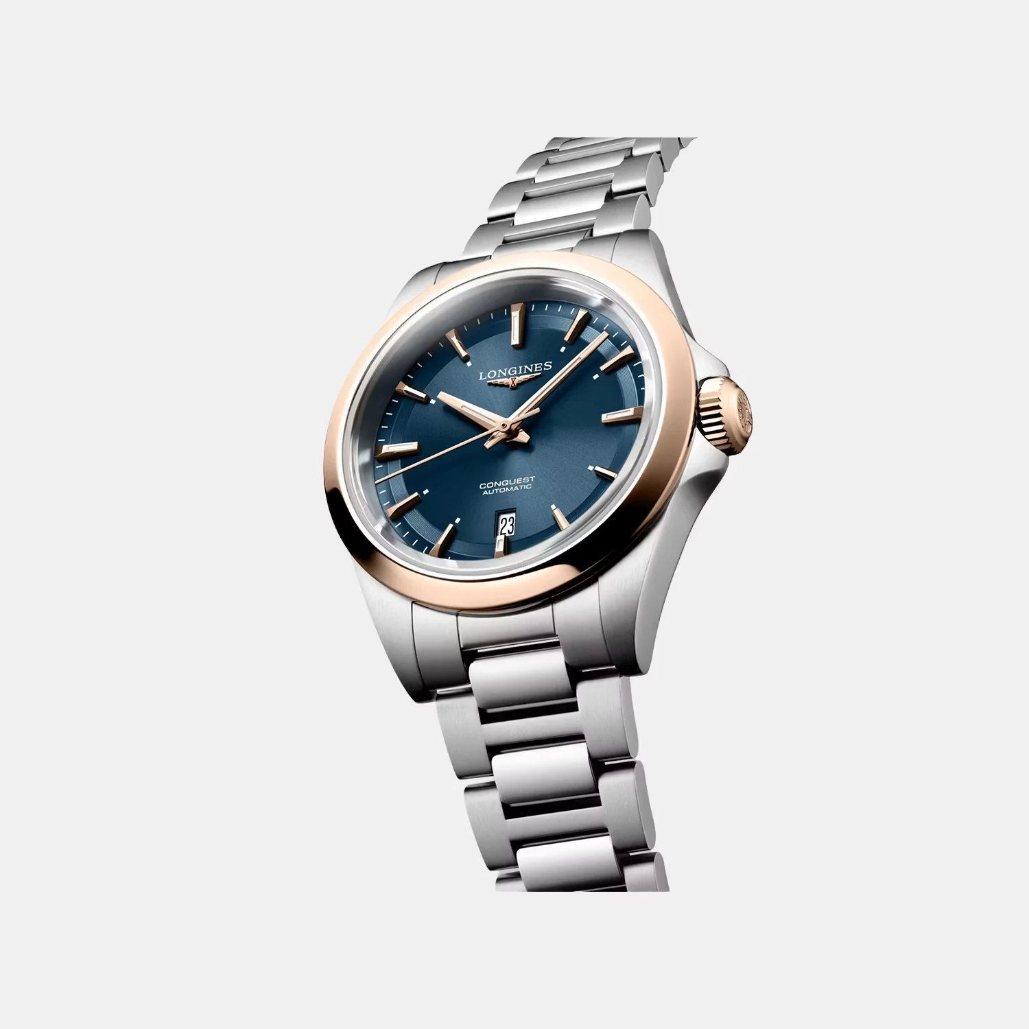 Conquest Women Automatic Blue Dial Analog Stainless Steel Watch L33205926 - Image 3