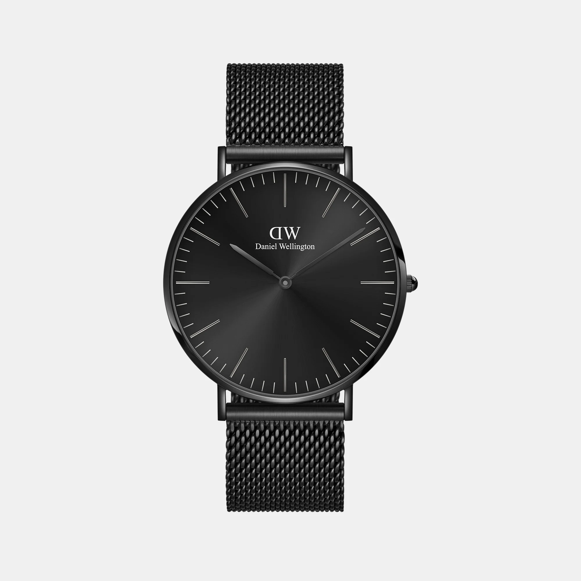 Classic Men Quartz Black Dial Analog Stainless Steel Watch DW00100632K - Image 2