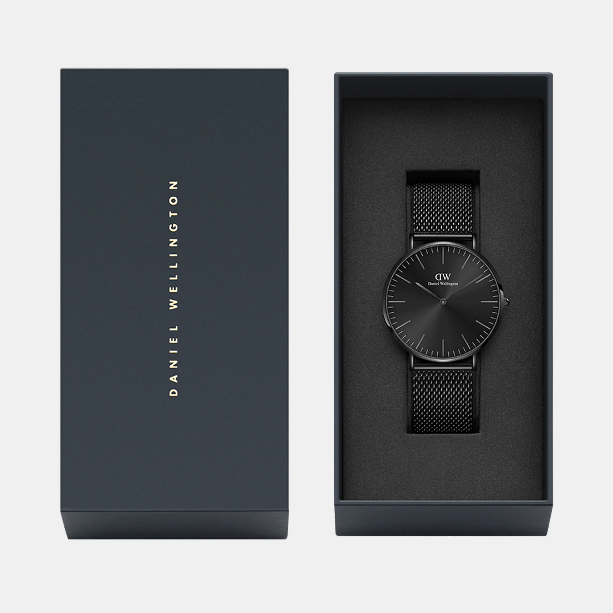 Classic Men Quartz Black Dial Analog Stainless Steel Watch DW00100632K - Image 4