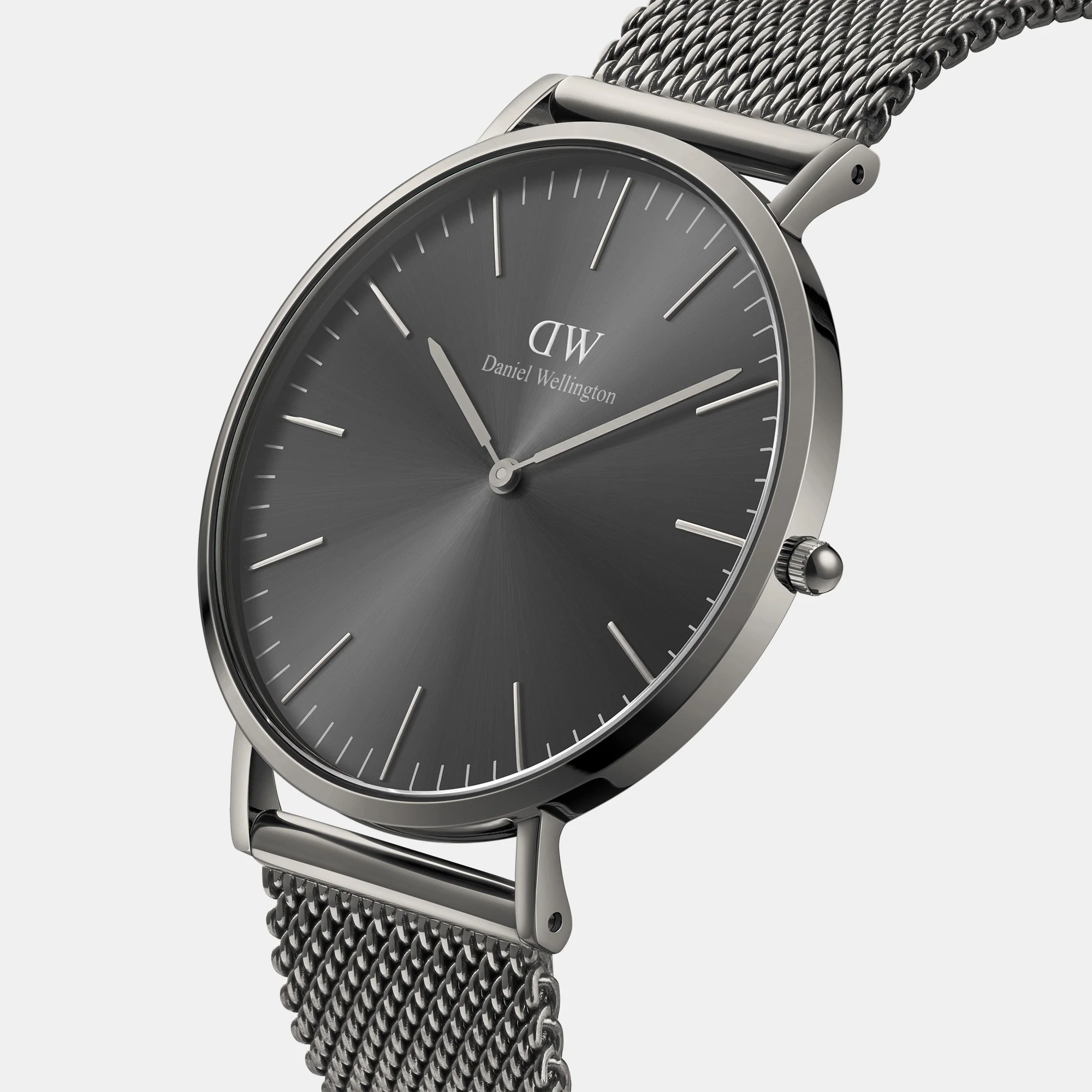 Classic Men Quartz Grey Dial Analog Stainless Steel Watch DW00100630K - Image 3