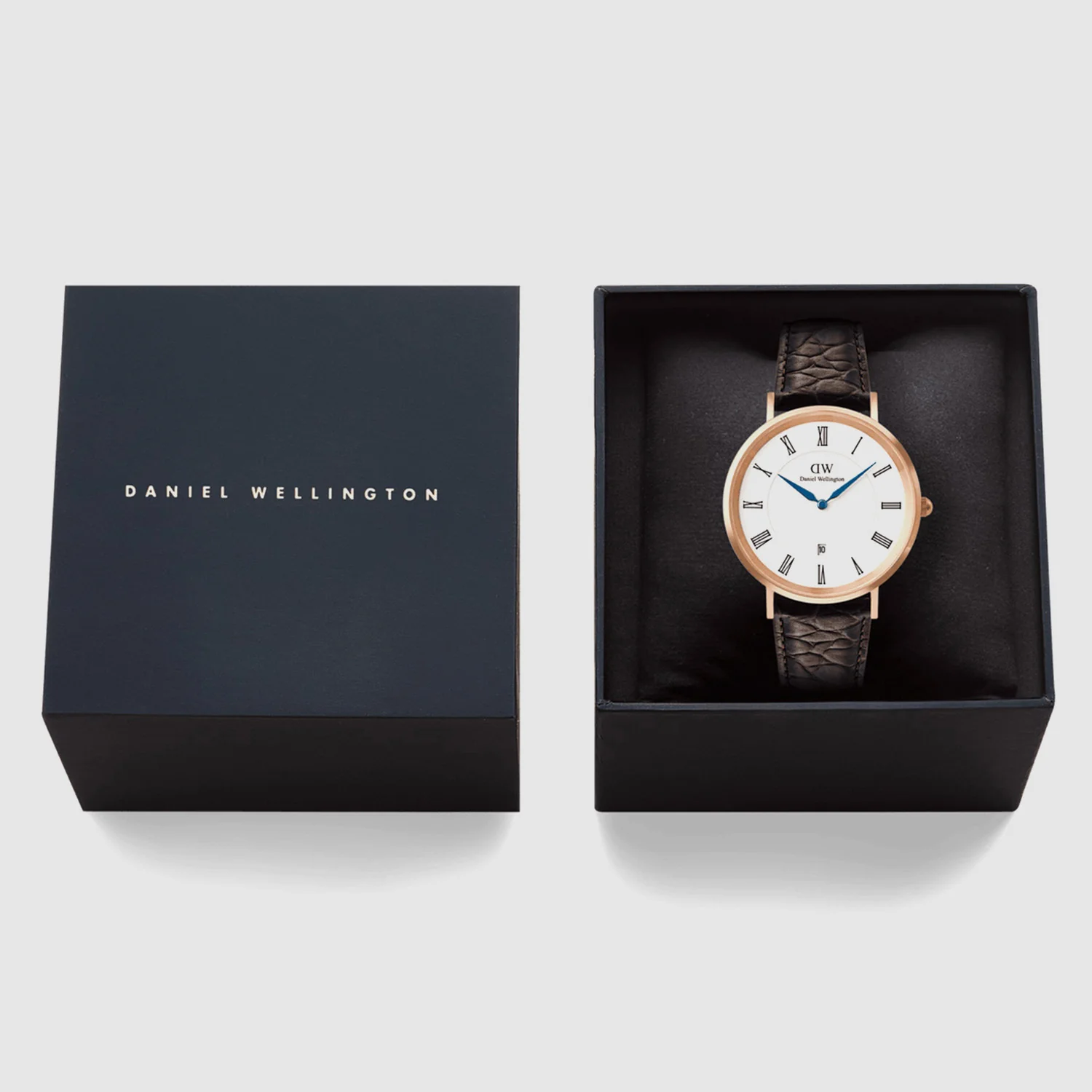 Classic Men Quartz White Dial Analog Leather Watch DW00100913K - Image 6