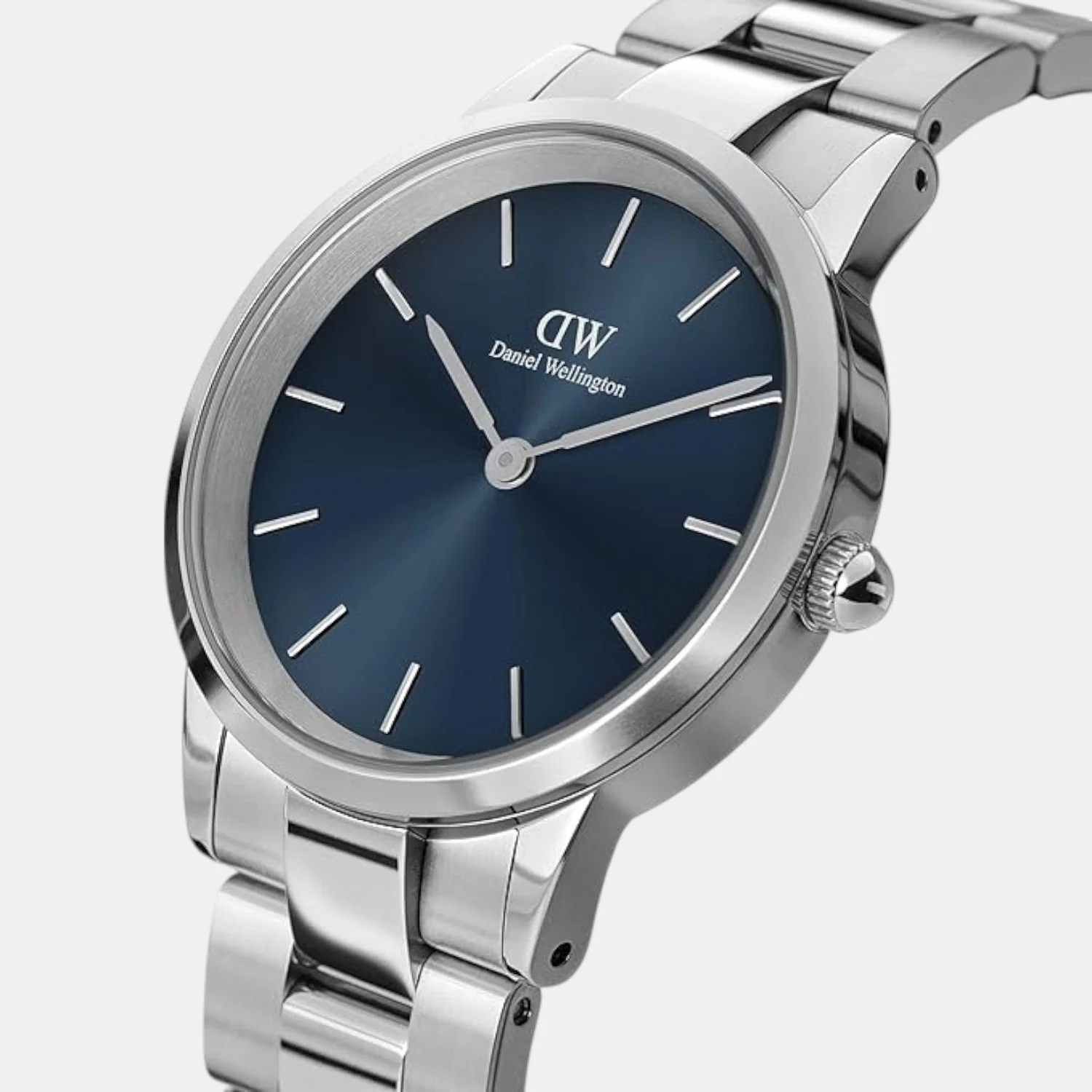 Iconic Men Quartz Blue Dial Analog Stainless Steel Watch DW00100448K - Image 3