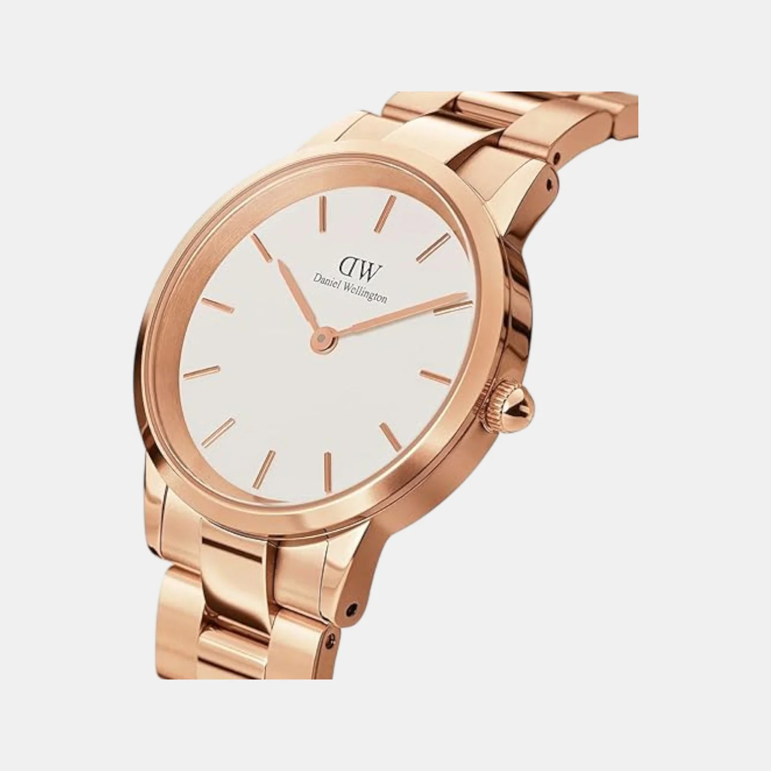 Iconic Unisex Quartz White Dial Analog Stainless Steel Watch DW00100209K - Image 2
