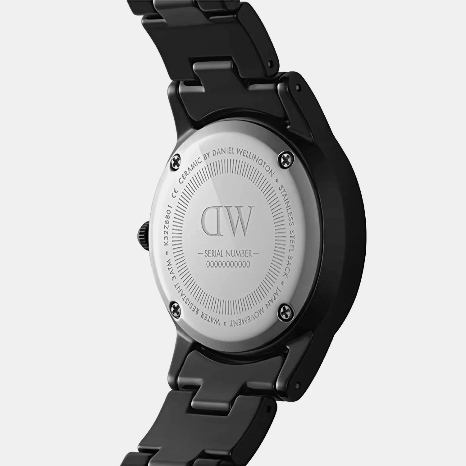 Iconic Women Quartz Black Dial Analog Stainless Steel Watch DW00100414K - Image 3